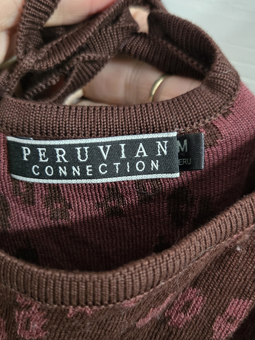 peruvian connection pima cotton bohemian maxi dress - Picture 5 of 5